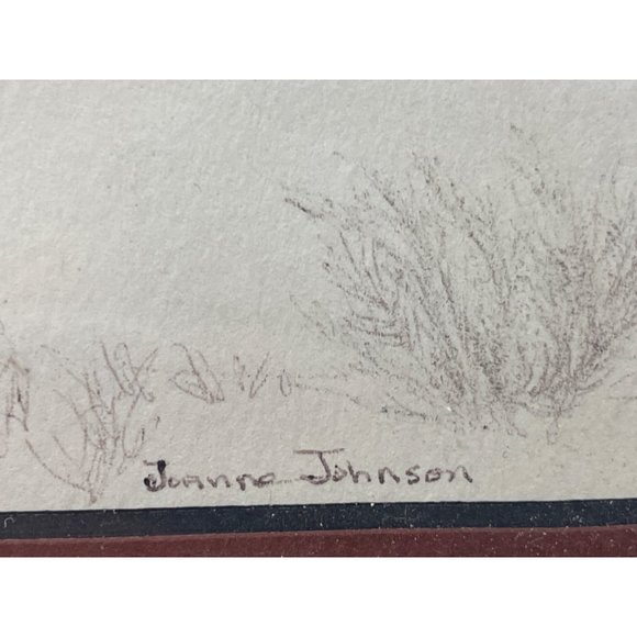 Original Signed Pencil Sketch by Joanne Johnson Old Barn - Picture 4 of 5